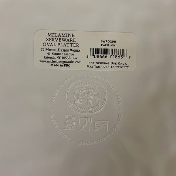 🆕 Michel Design Works Melanie Butterfly 🦋 Platter-19” X 10” - Picture 8 of 8